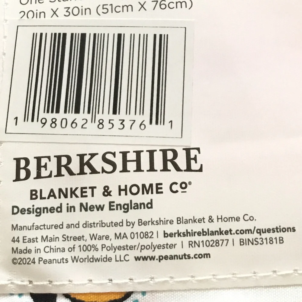 Berkshire Blanket and Home Polyester Twin Size Snoopy Peanuts Sheet Set …
